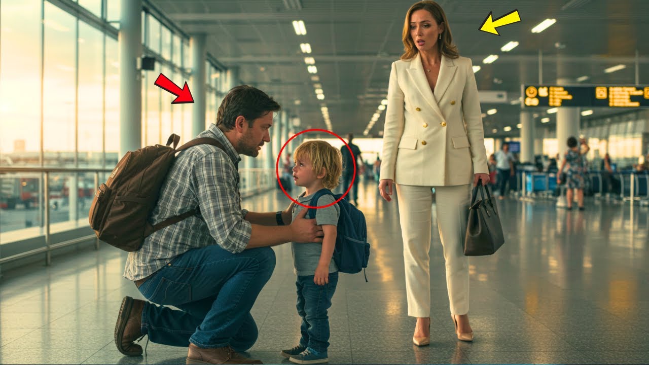 Billionaire’s(Woman) Son Got Lost in the Airport — A Single Dad Held His Hand, Next...