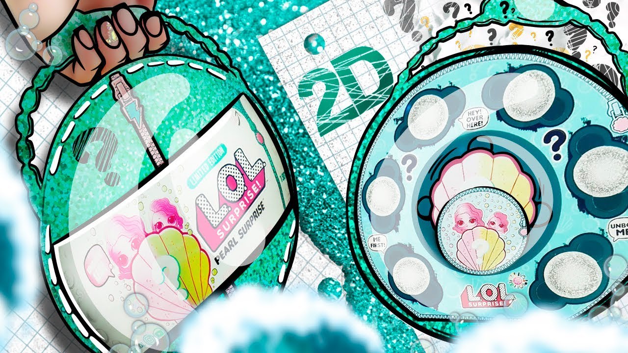 NEW!!! 2D LOL Surprise PEARL Limited Edition BIG Ball (GIANT) - 10 SURPRISES Inside | DIY