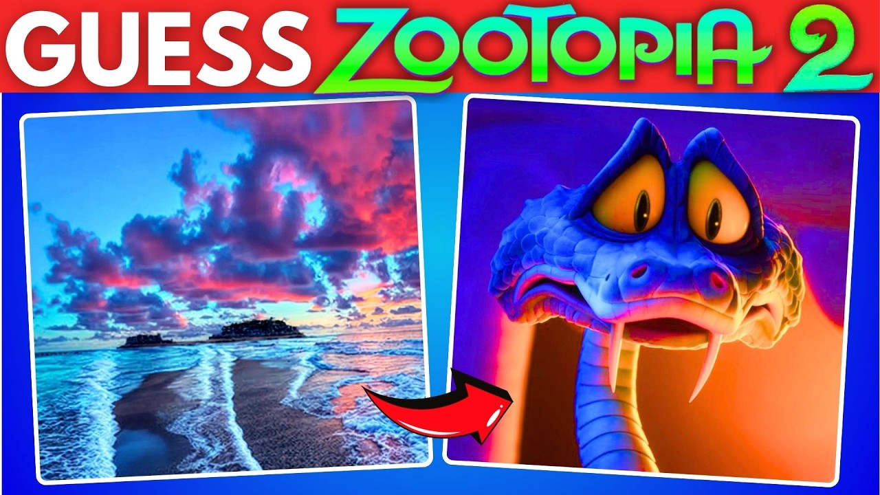 Guess Zootopia 2 Movie Characters by Illusion Quiz ~ Judy Hopps, Nick Wilde, Gary De'Snake, Flash