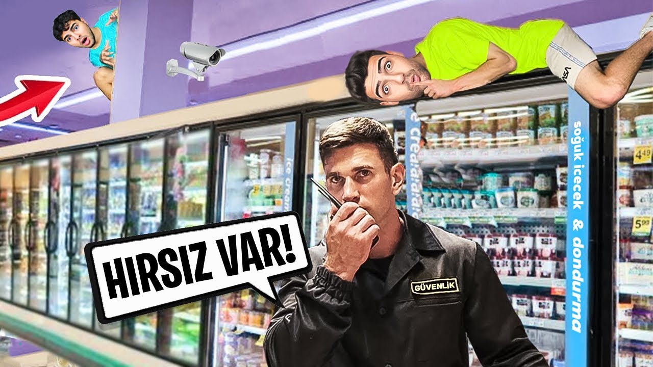 GECE GİZLİCE SÜPERMARKETTE KALMAK !