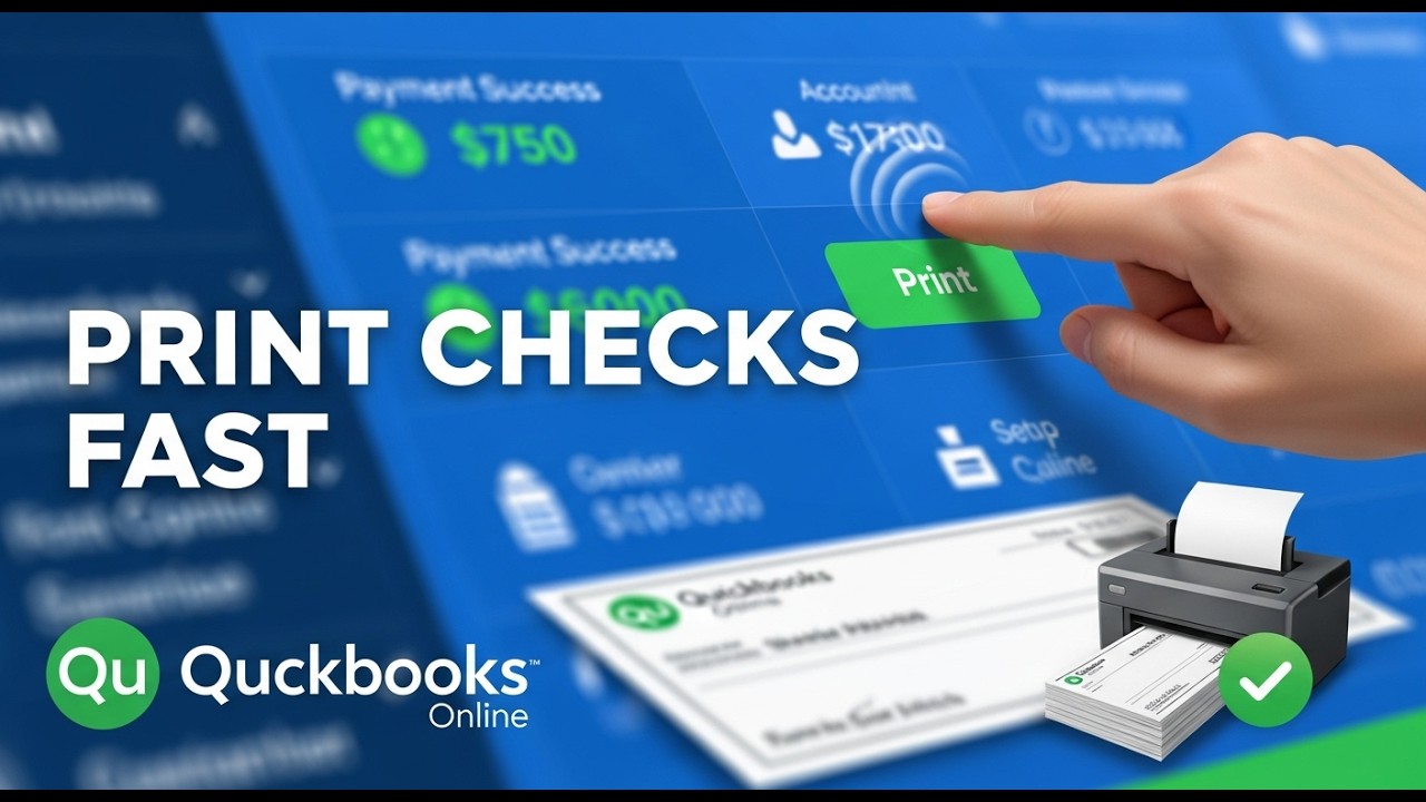 Печать чеков в QuickBooks Online [пошаговая инструкция]