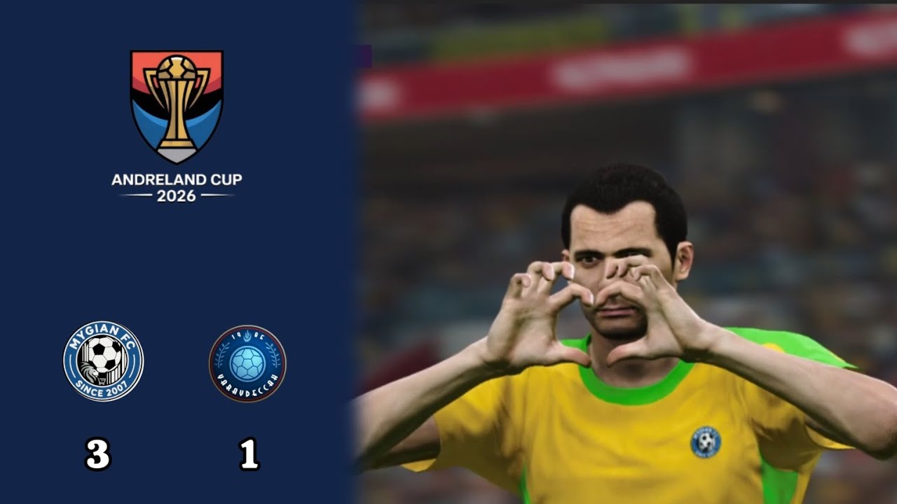 MyGian FC против Yaraydicah FC | 3 - 1 | 16-й тур Кубка Андреланда 2026