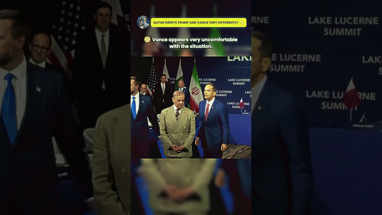 QATAR GREETS TRUMP AND VANCE VERY DIFFERENTLY #trump #vance #shorts #usa #qatar