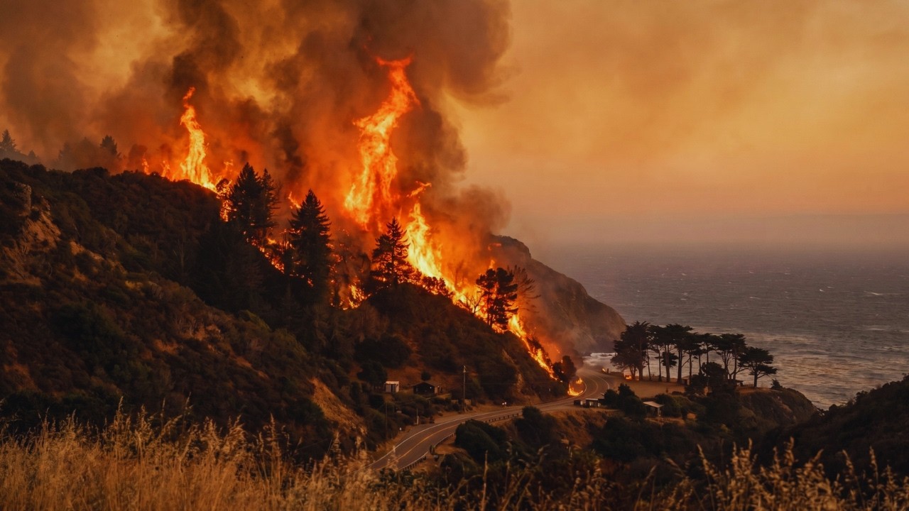 🚨California Wildfire Disaster: New Plaskett Fire Explodes Near Big Sur, Timber Fire Hits 19,296 Acre