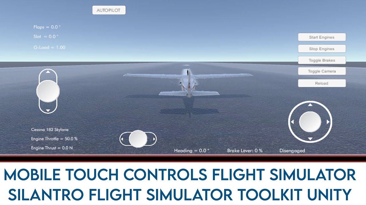Mobile Touch Controls Silantro Flight Simulator Toolkit Unity