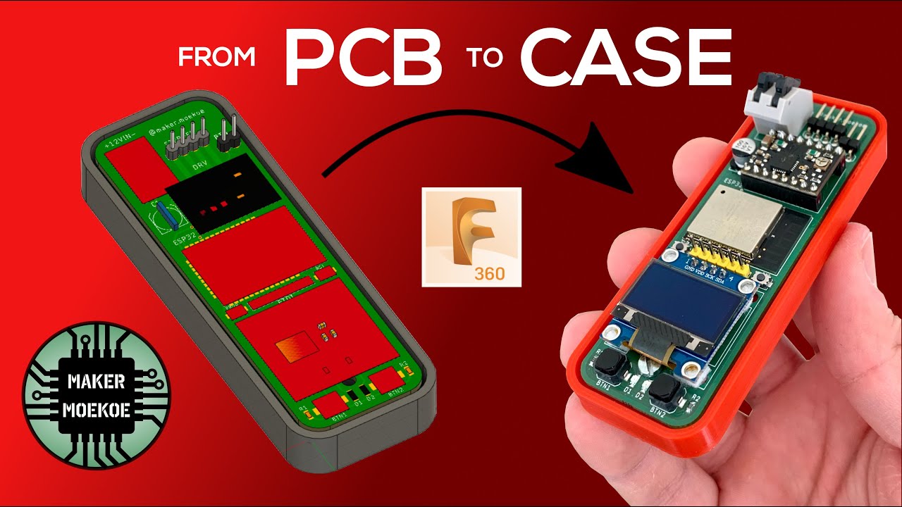How to design a simple case for your EAGLE PCBs in FUSION360!