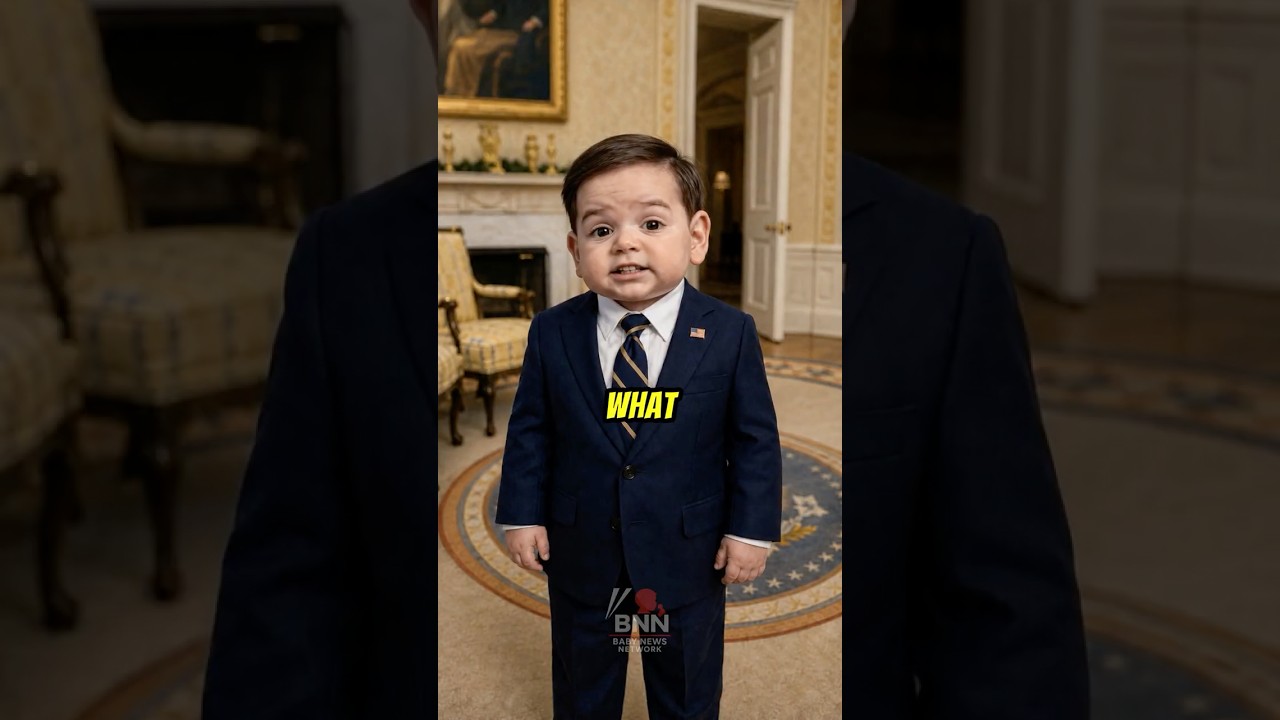 Baby Trump Catches Rubio Wearing His Tie 😂