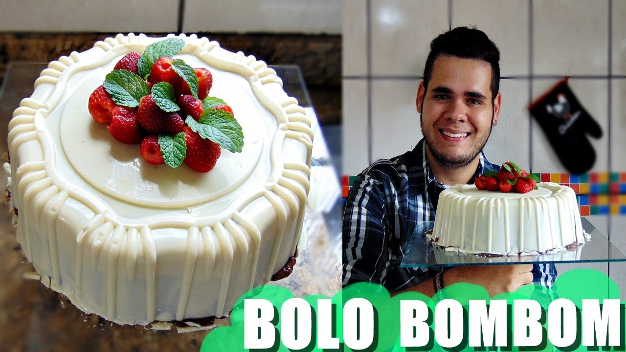 BOMBOM GIGANTE de CHOCOLATE BRANCO com MORANGO | Menino Prendado