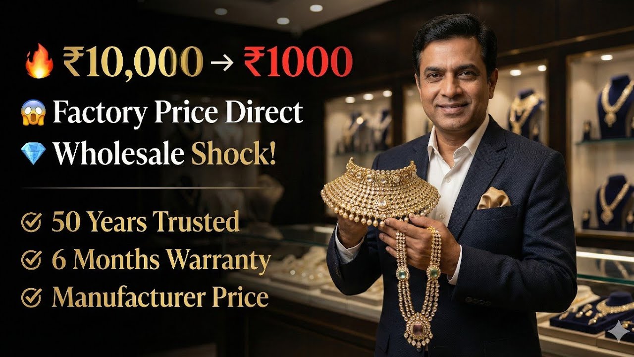₹10,000 की Jewellery सिर्फ ₹1000 में | Factory Price Wholesale Jewellery Sadar Bazaar