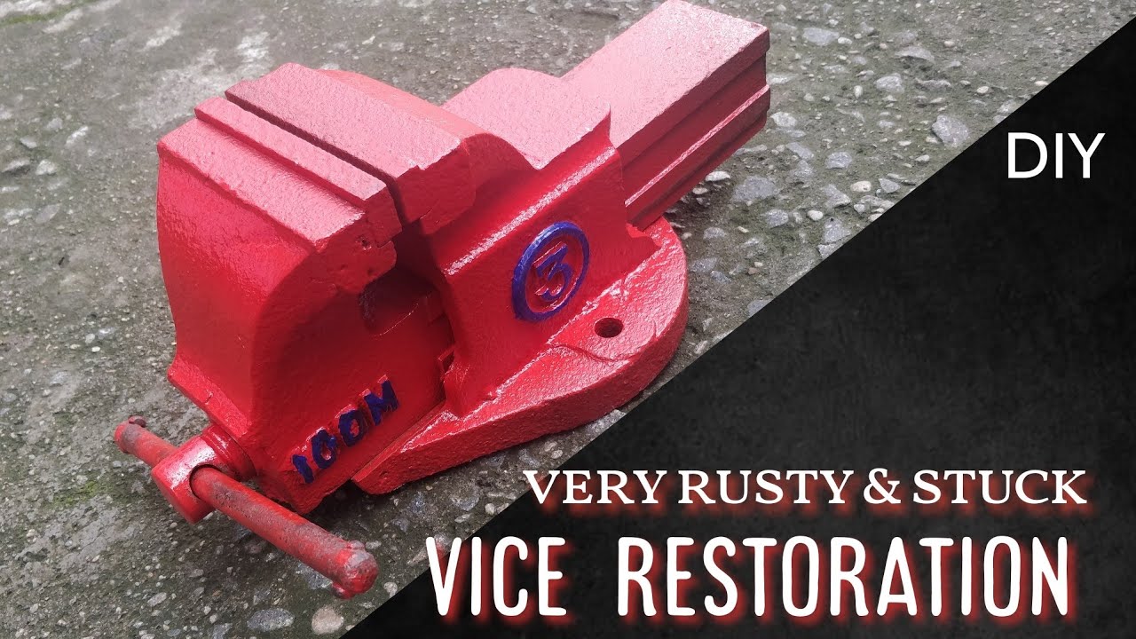 Very Rusty Stuck Vise Restoration \\ i am arjun