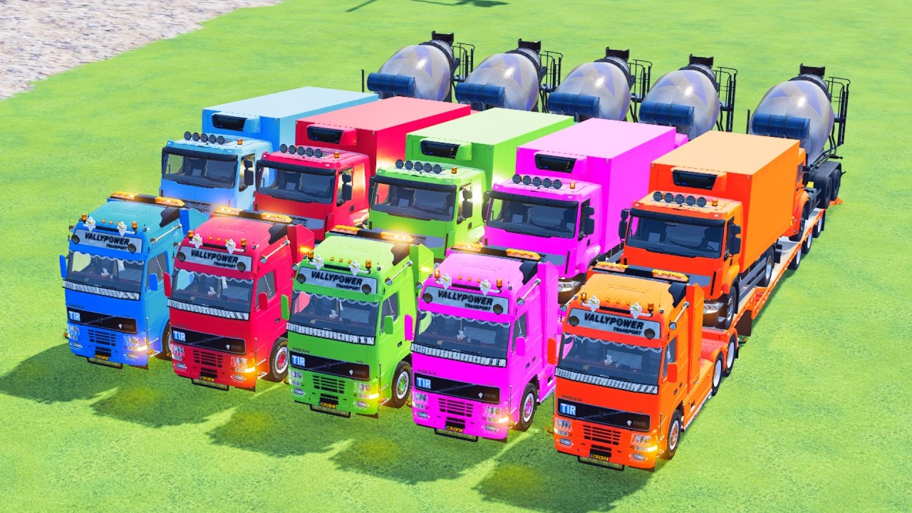 Transporting American Giant Trucks on a Crazy Mission! Farming Simulator 22 #54