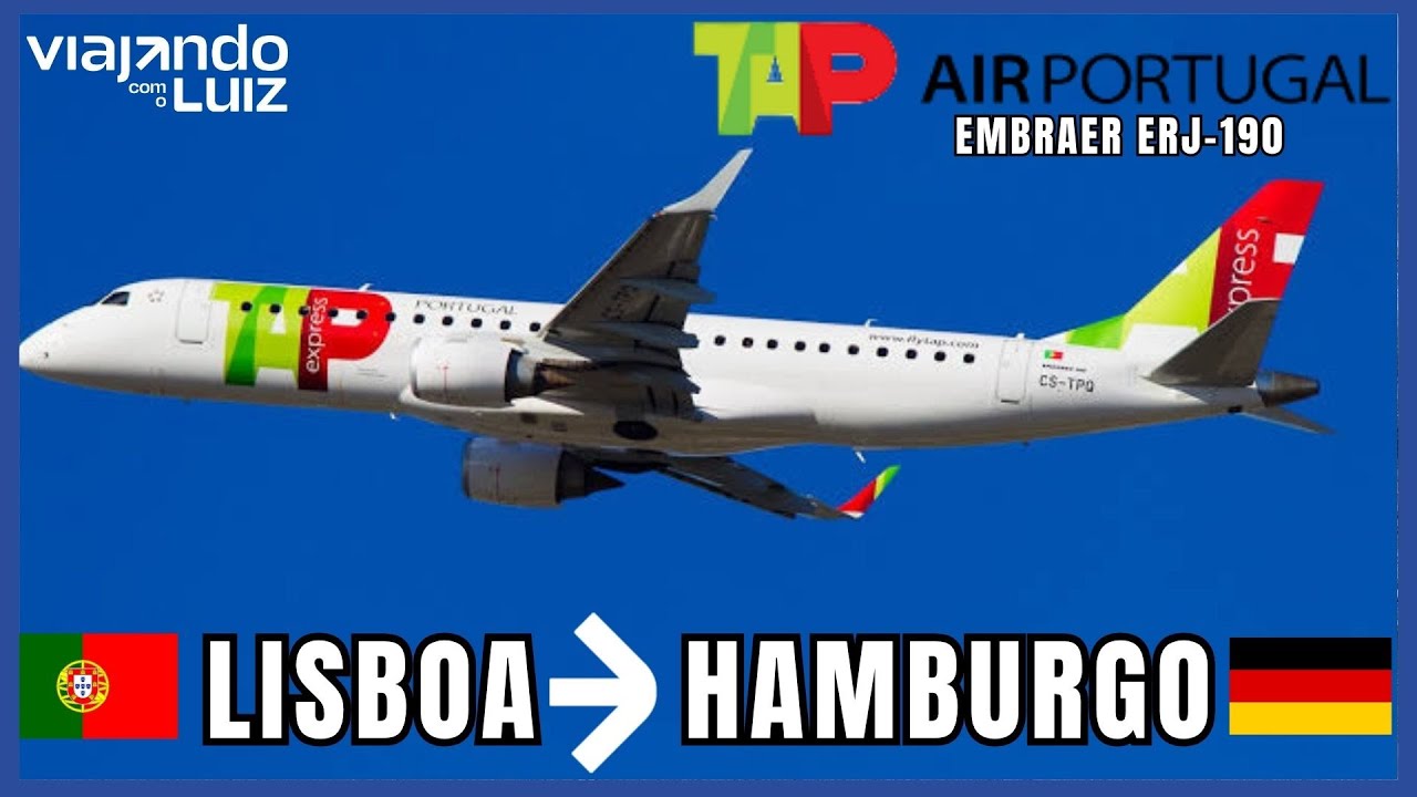 VOANDO PARA A ALEMANHA COM O EMBRAER DA TAP PORTUGAL