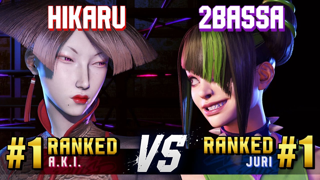 SF6 ▰ HIKARU (#1 Ranked A.K.I.) vs 2BASSA (#1 Ranked Juri) ▰ High Level Gameplay