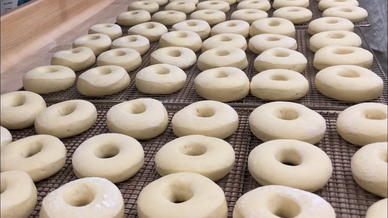 Nice and Fluffy Fresh Donuts . The MAKING…😋