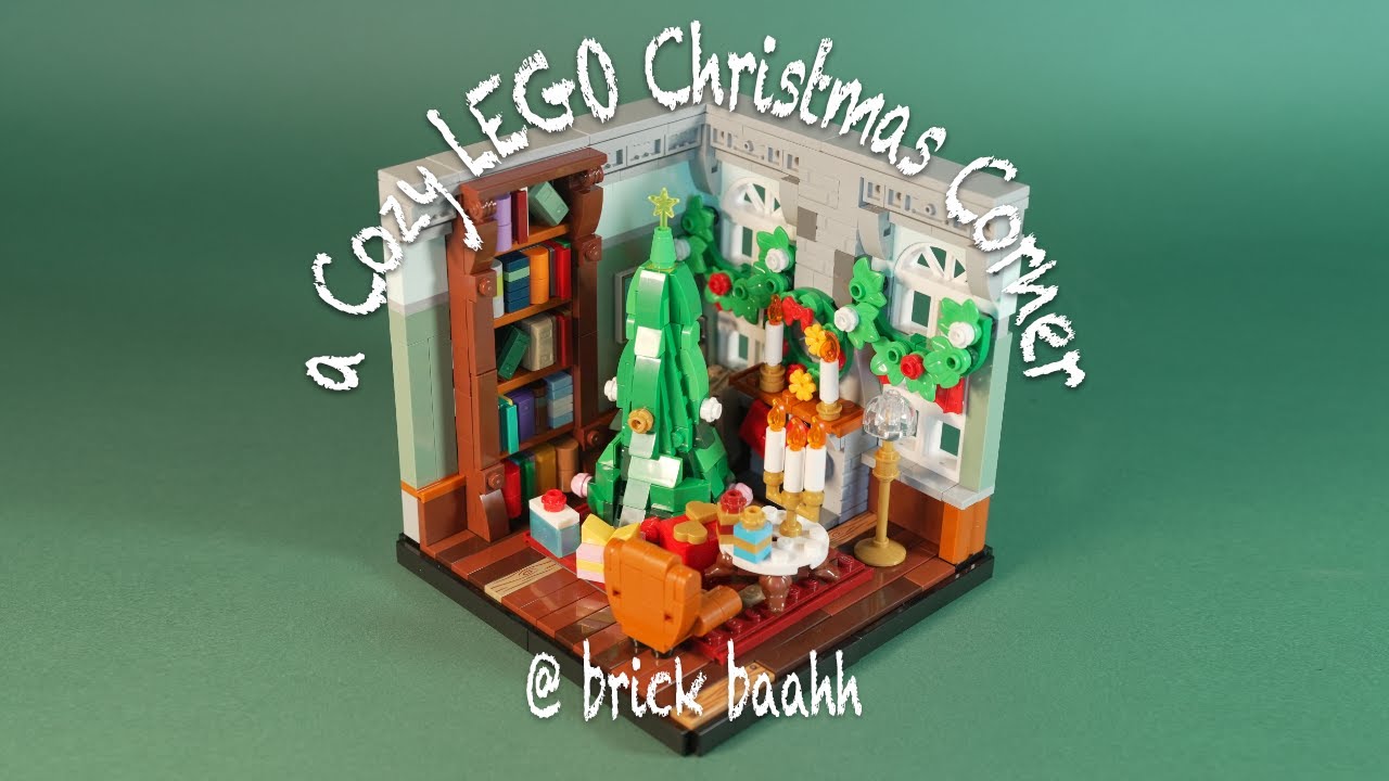 A Tiny LEGO Room That’s Ready for Christmas