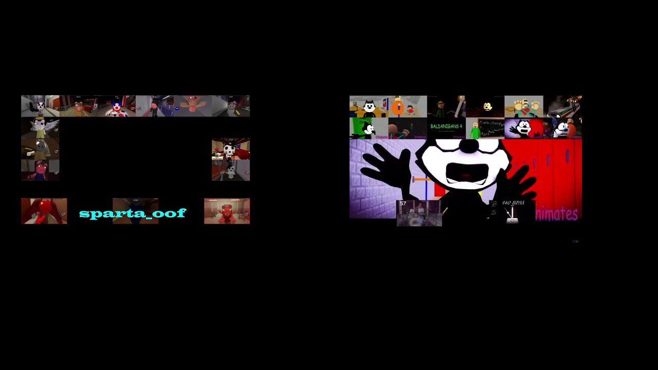 Roblox Piggy and BALDI basics( Sparta Ultramatter X Antivenom X Kaosz V3 X  Mainequod V1 Remix