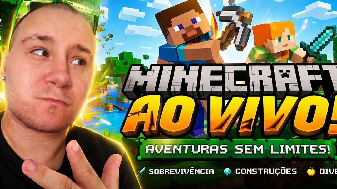 MINECRAFT GAMEPLAY RUMO A 10k DE INSCRITOS )🔴(AO VIVO)🔴