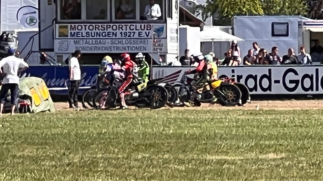 Romano Hummel beim Grasbahnrennen in Melsungen 07.08.2022