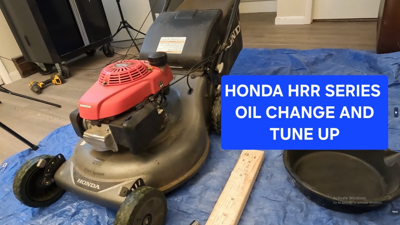 Honda Lawnmower Oil Change and Tune Up HRR Series (HRR216K10VKAA)