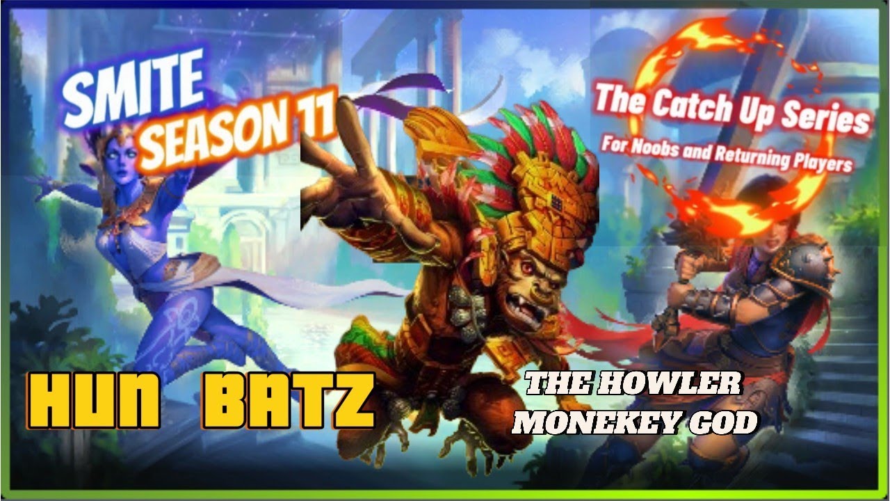 SMITE : Hun Batz Season 11 (Build, Beginner Tutorial, and a Arena Match)