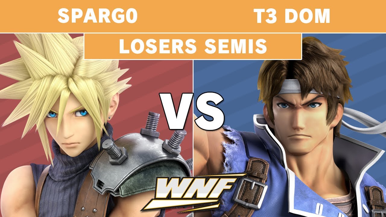 WNF EP5 - Sparg0 (Cloud) vs T3 Dom (Richter) Losers Semi Finals - Smash Ultimate