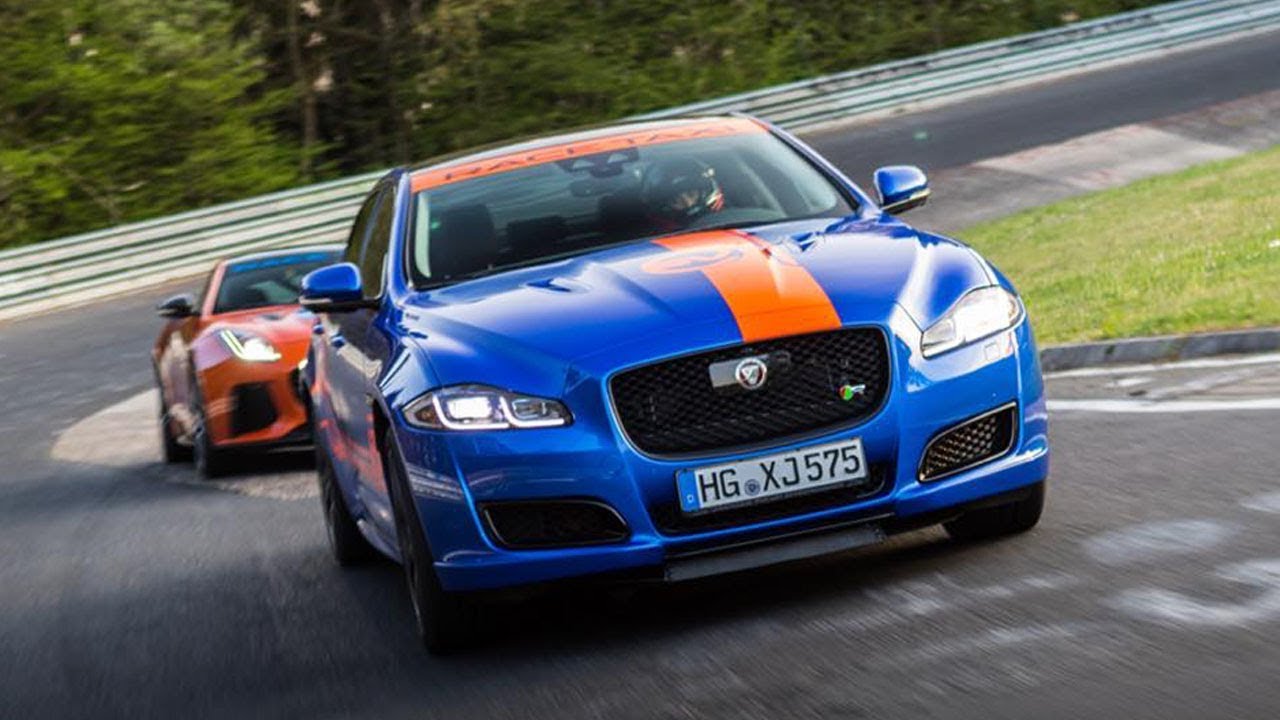 N&Uuml;RBURGRING ONBOARD LAP JAGUAR XJR RING TAXI - With Dale Lomas