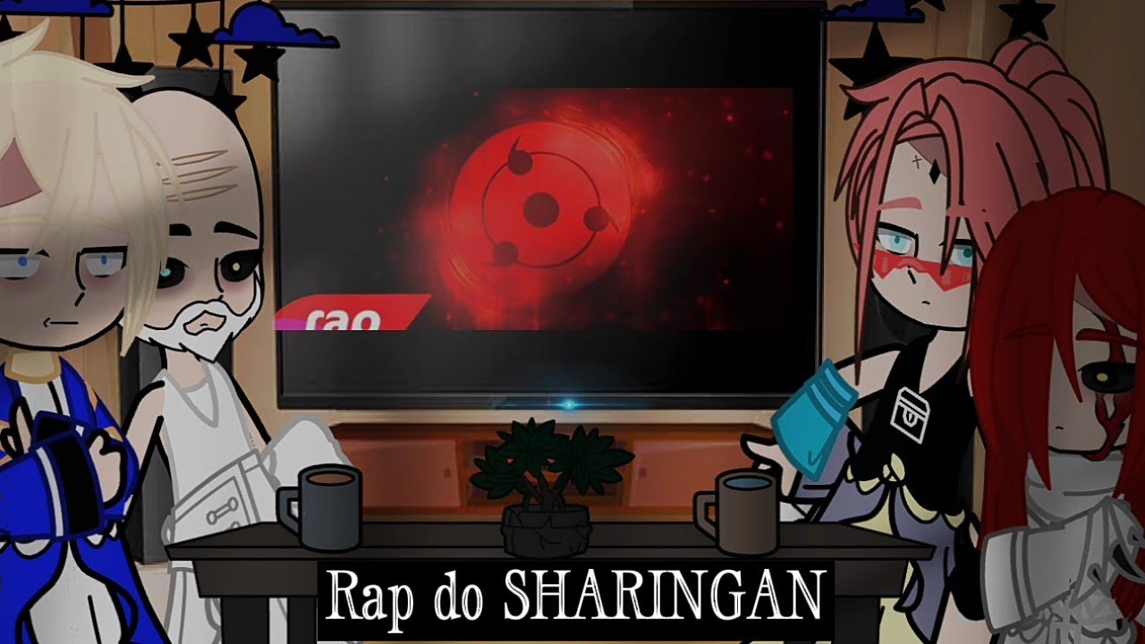 gacha club: algums deuses reagindo ao rap do SHARINGAN (7 Minutoz)