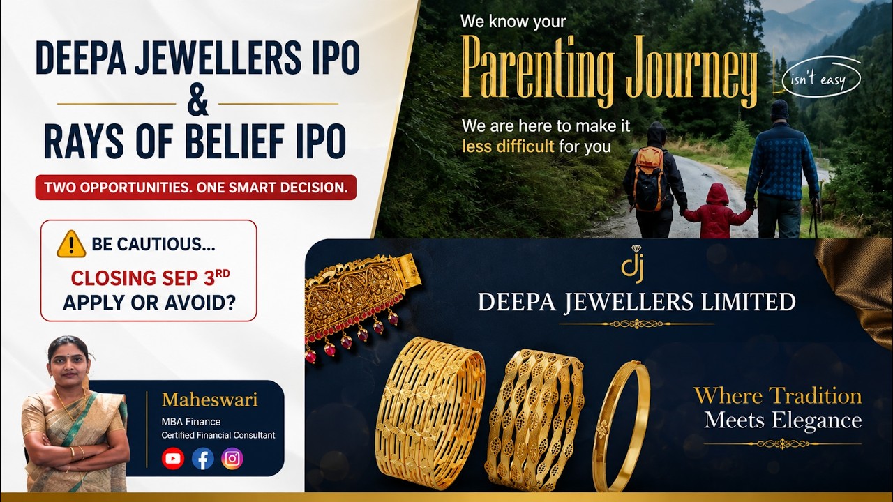 Deepa Jewellers IPO & Rays of Belief IPO Review in Tamil | Tamil Mom Portfolio