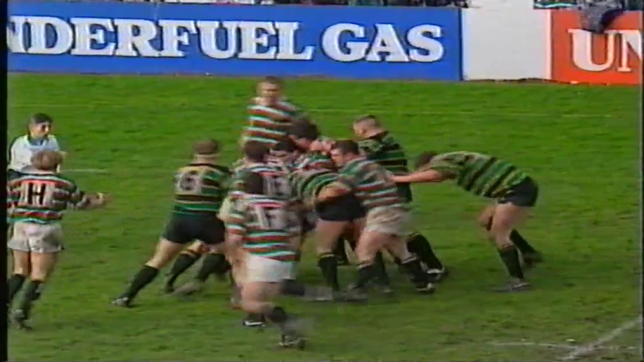 Rugby: Leicester v Northampton 1992-1993 Pilkington Cup Semi-Final