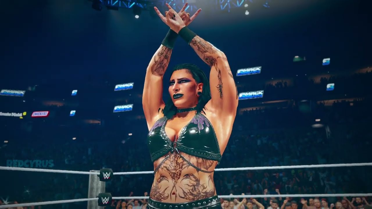 Giulia vs Rhea Ripley | Smackdown | WWE 2K25
