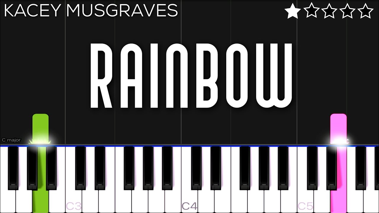 Kacey Musgraves - Rainbow | EASY Piano Tutorial