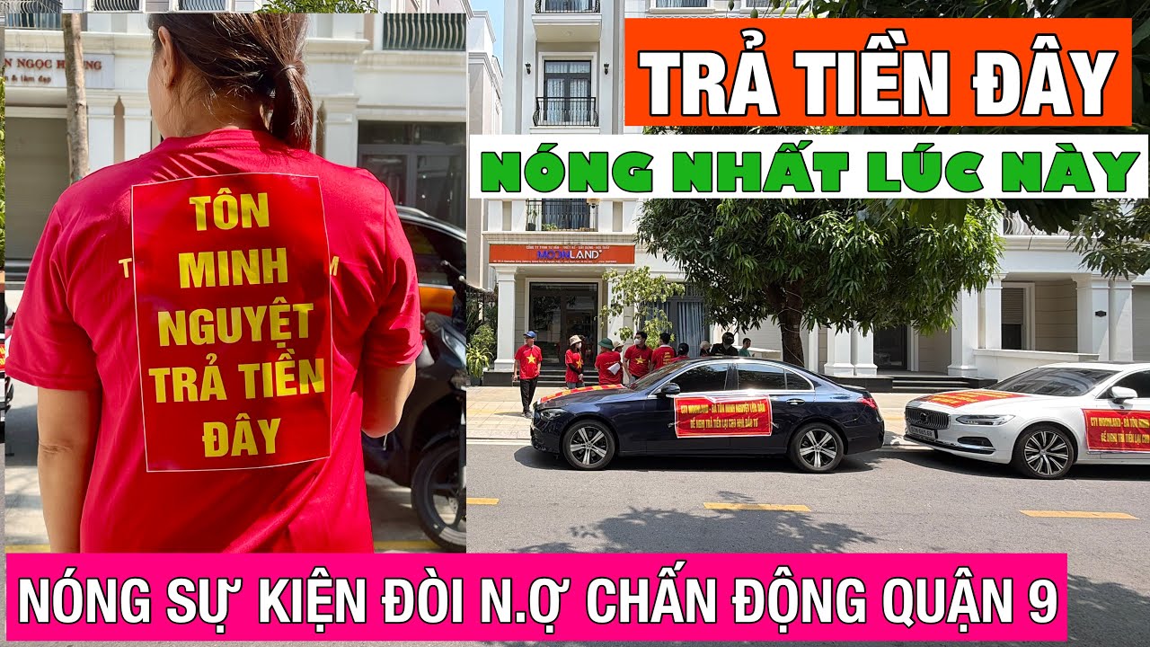 Nóng! Nhóm Người Tụ Tập Đòi Nợ Chủ Đầu Tư Xây Dựng Nhà Quận 9