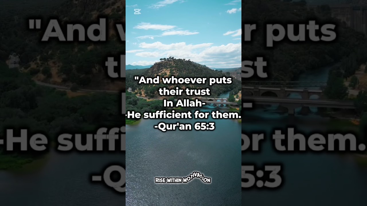 Trust Him completely.🤍 