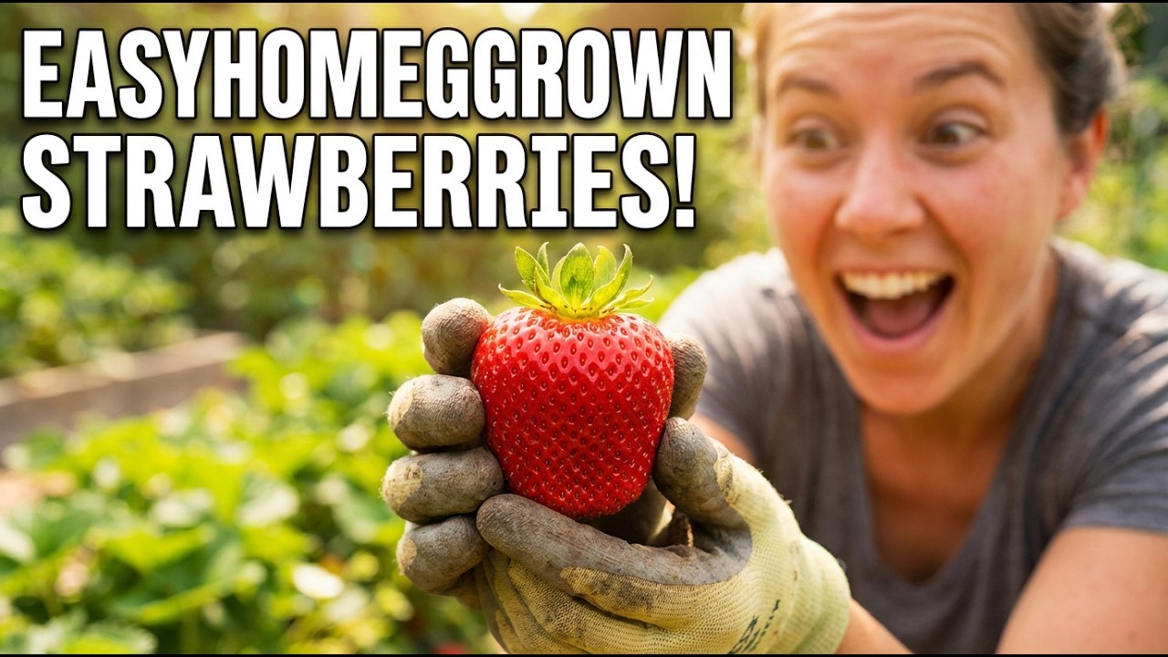 Grow Sweet, Juicy Strawberries at Home – Even If You’ve Never Gardened Before!