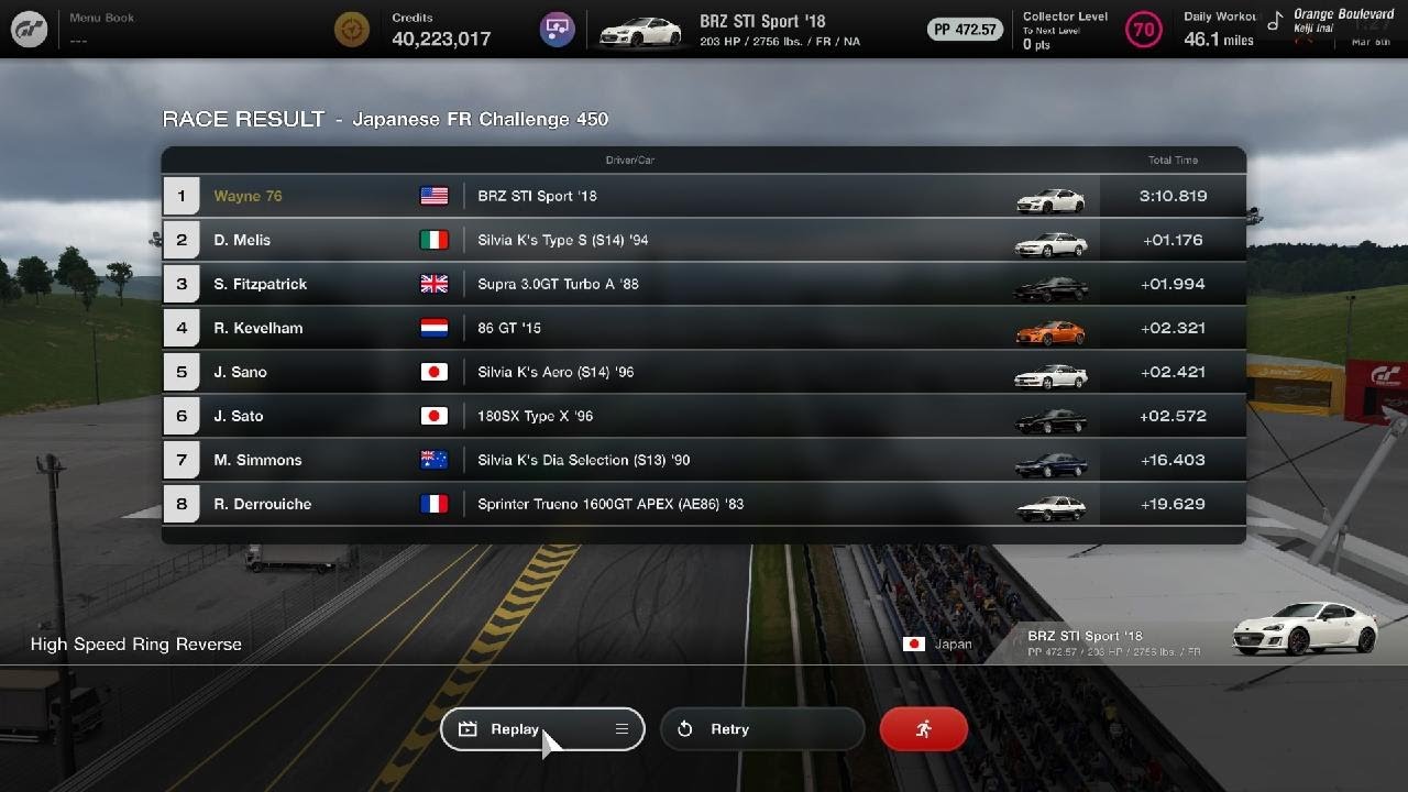 GRANTURISMO 7 - Weekly challenge race 2 BRZ STl Sport  '18