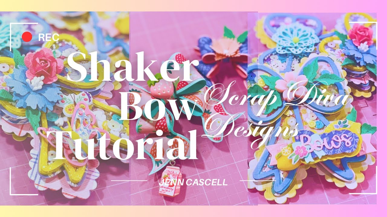 Как сделать бант с зубчатым краем в стиле шейкер | Уроки по использованию набора штампов для трой...