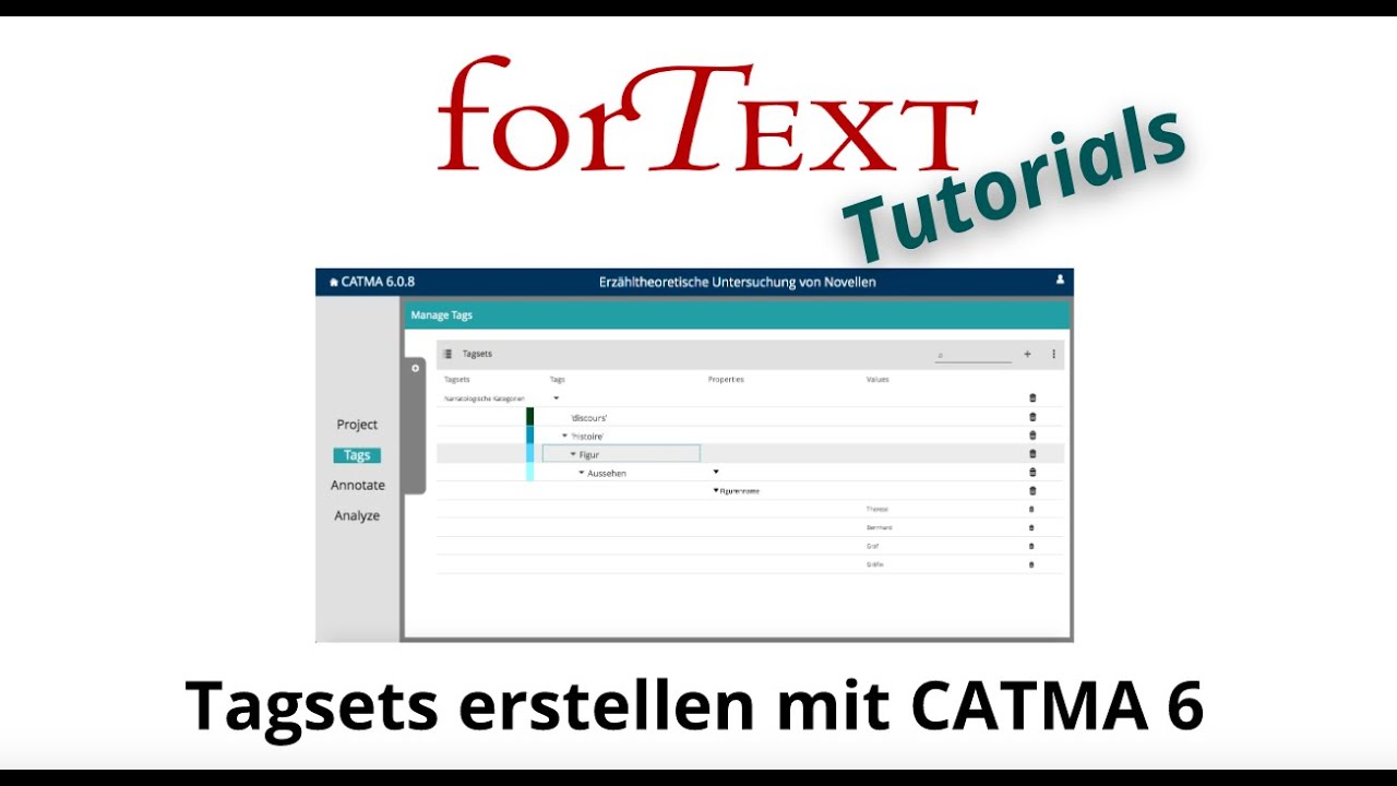 Tutorial: Tagsets in CATMA 6 anlegen