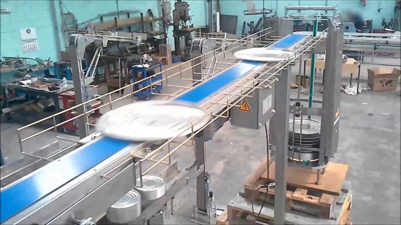 Can Making Equipment Magnetic Feeder and Funnel for Can Seamer adjustable in height, diameter 294mm.