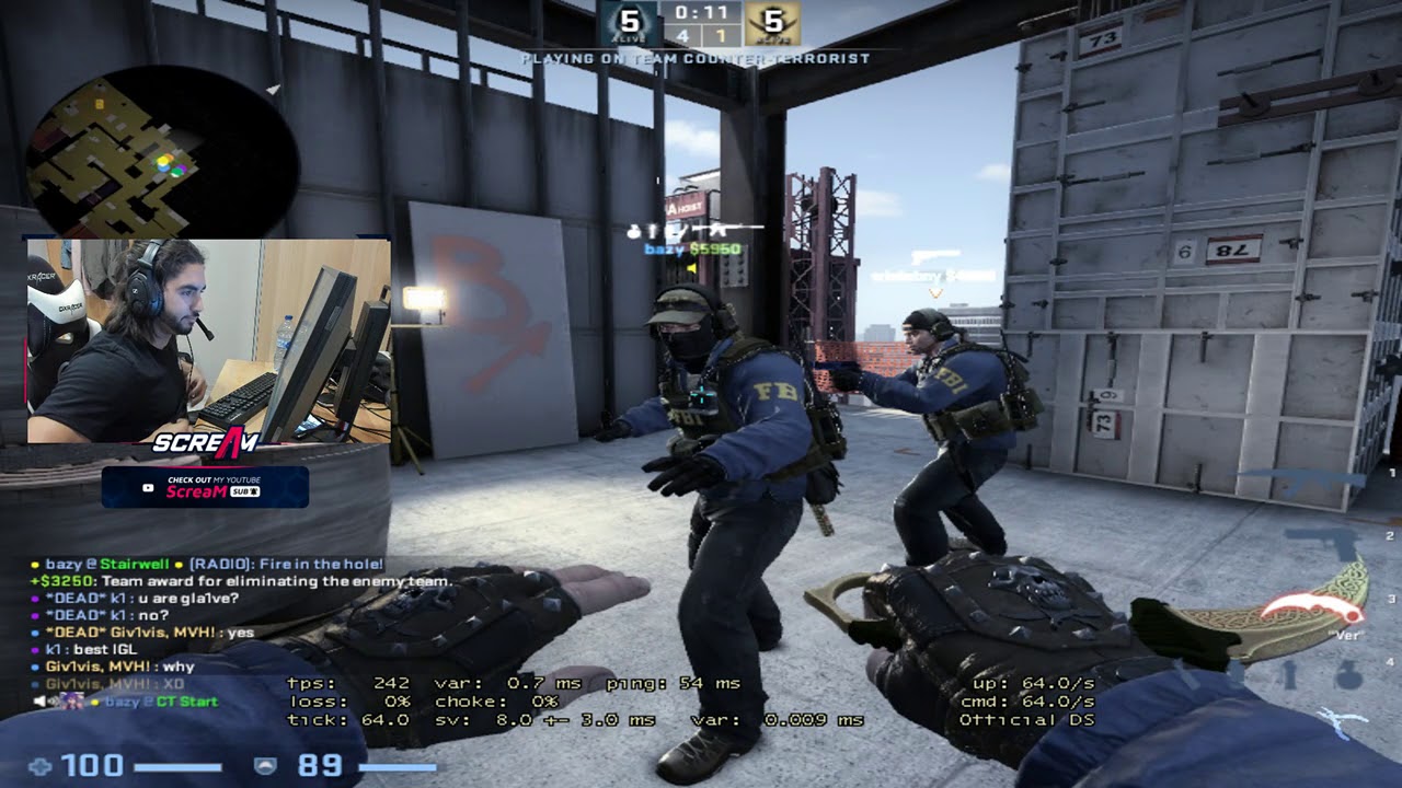 CS:GO POV ScreaM (30/17) de_vertigo @MM