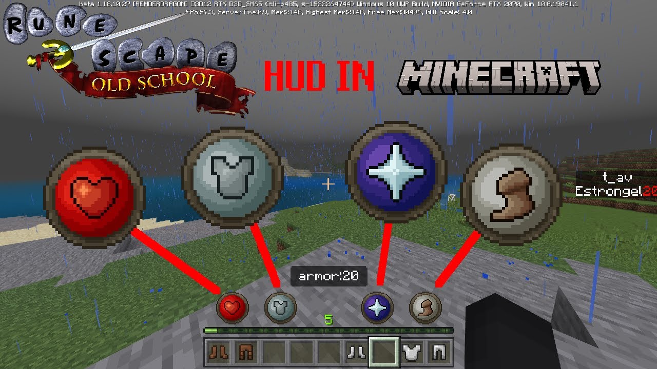 RuneCraft Hud Armor Demonstration