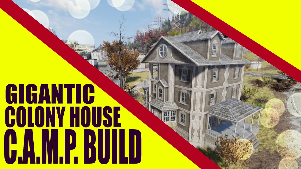 Fallout 76: Woodland Retreat Colony House CAMP Build