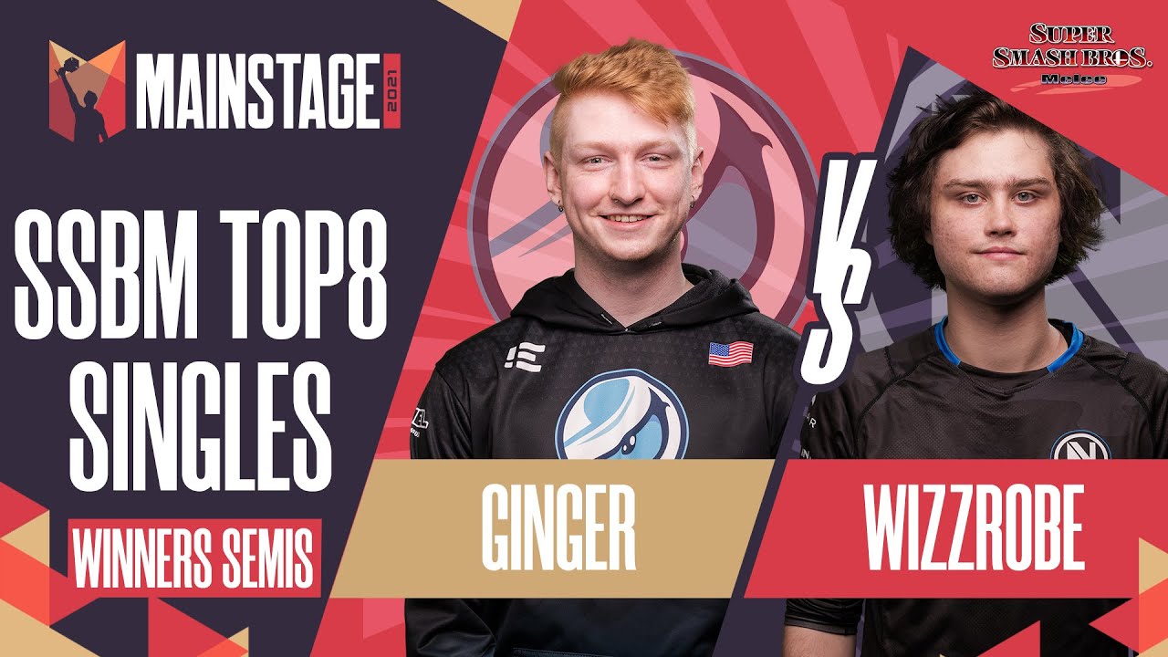 Ginger vs Wizzrobe - Melee Singles: Top 8 Winners Semis - Mainstage 2021 | Falco vs Cpt Falcon