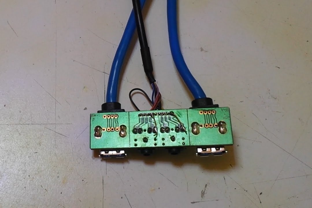 Conector Jack hembra (de PC) no funciona | Circuito impreso da&ntilde;ado