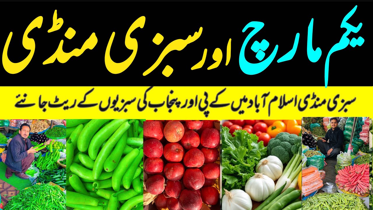 Fresh Vegetables Update | Sabzi mandi Islamabad | Salam Ramadan | 1 March 2026 | تازہ صورتحال جانیے 