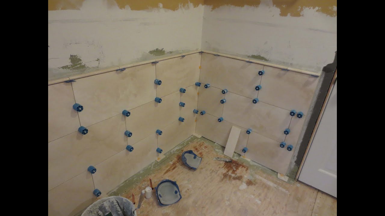 How to install Large Format Travertine tile using Proleveling System