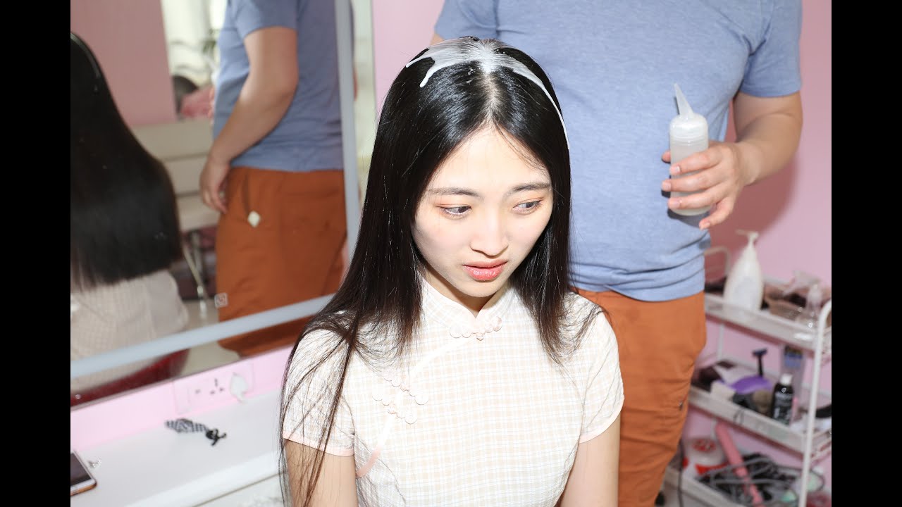 fhaircut-1289 long hair 坊主頭に剃る 剃光头 haircut BOB 剪短发 短髪にする  perm hair 断发 Rasierten Kopf   Tête rasée