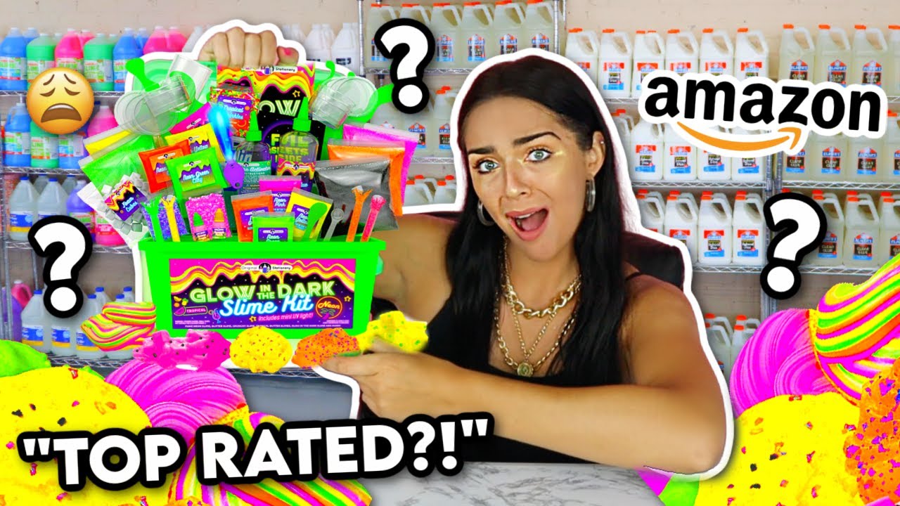 Testing Amazon SLIME KITS!! are they worth it? *highest rated....yikes*