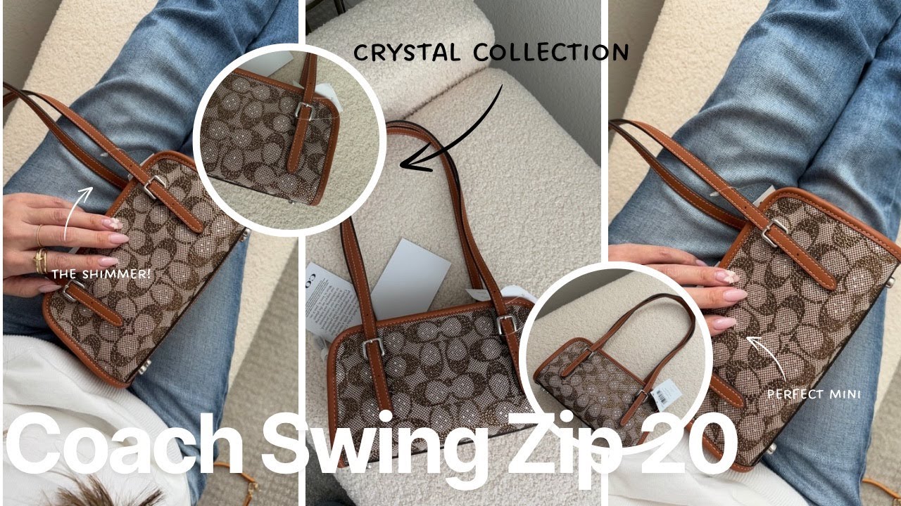 New Coach Unboxing! Crystal Swing Zip 20