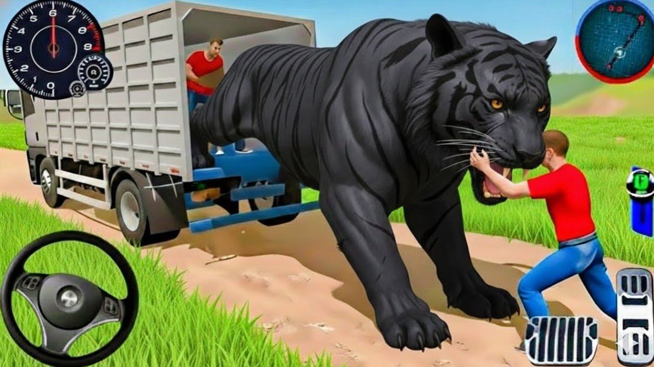 Giant Black Tiger Attack!| Truck Transport Mission Gone Wrong | Realistic Gameplay 🎮