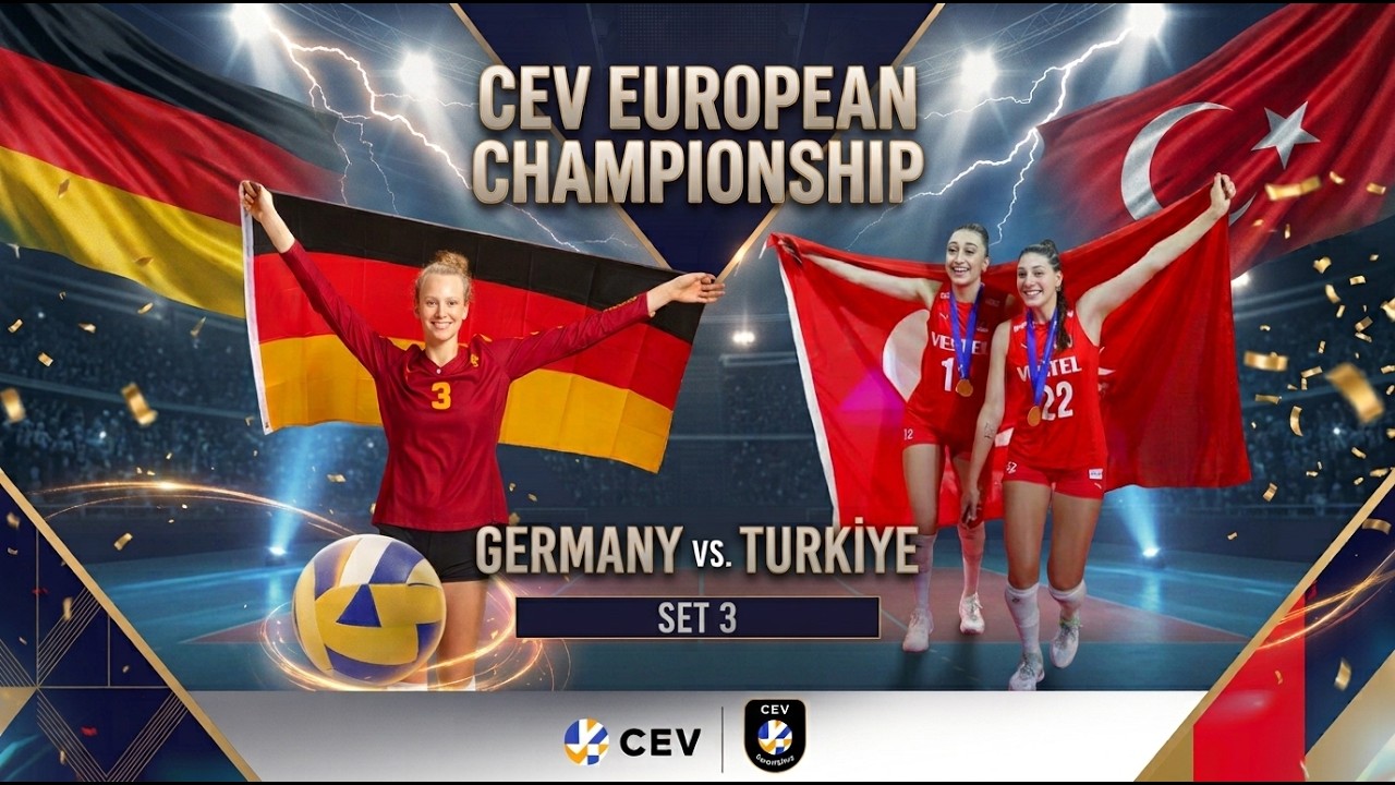 CEV Germany - Turkiye Women Set 3 Highlights